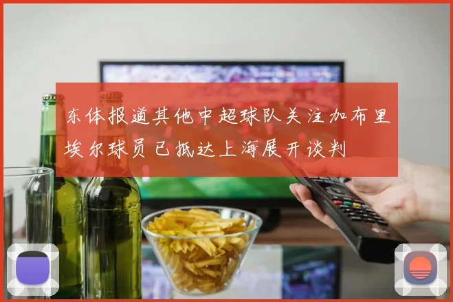 东体报道其他中超球队关注加布里埃尔球员已抵达上海展开谈判